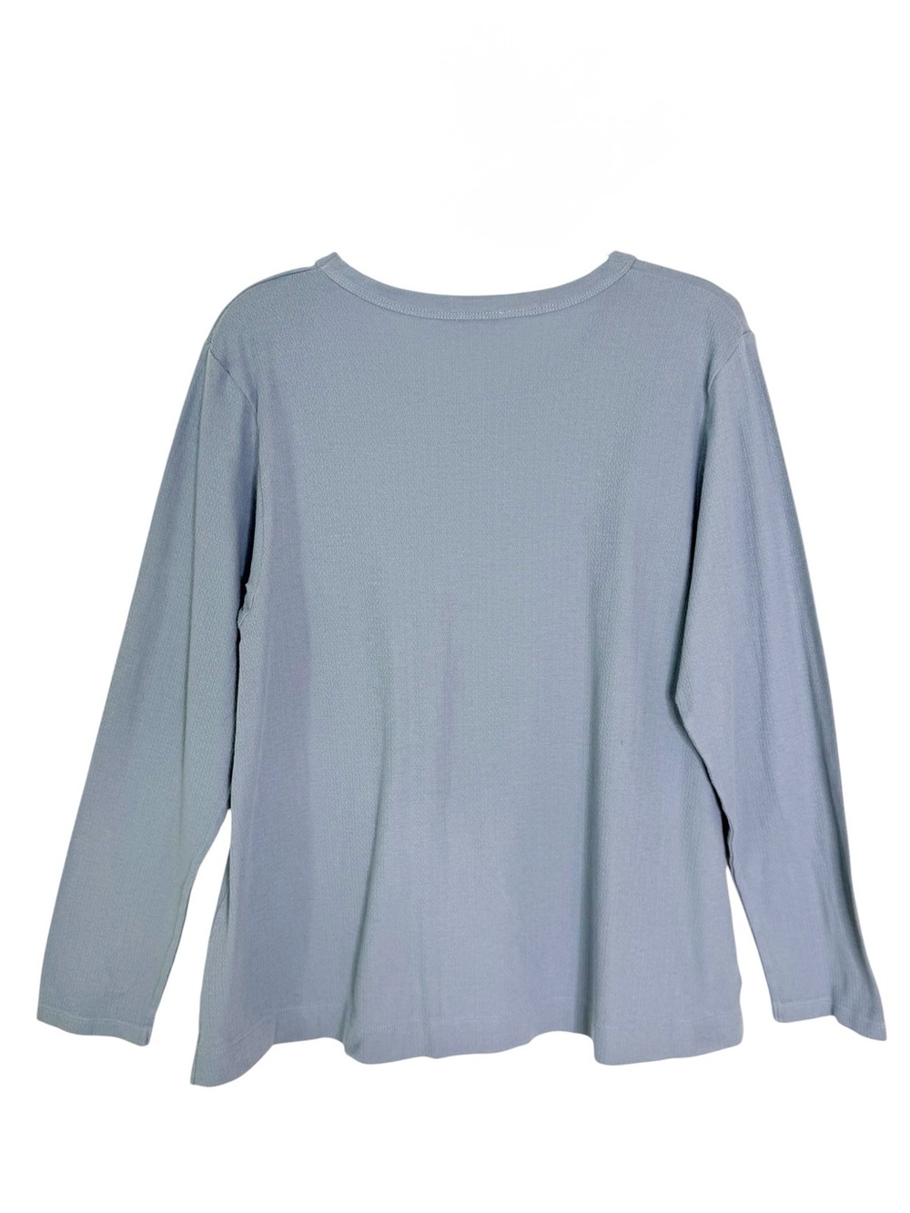LAKE Pajamas 100% Pima Cotton Long Sleeve Lounge Top Pointelle Knit Size L - Picture 4 of 9